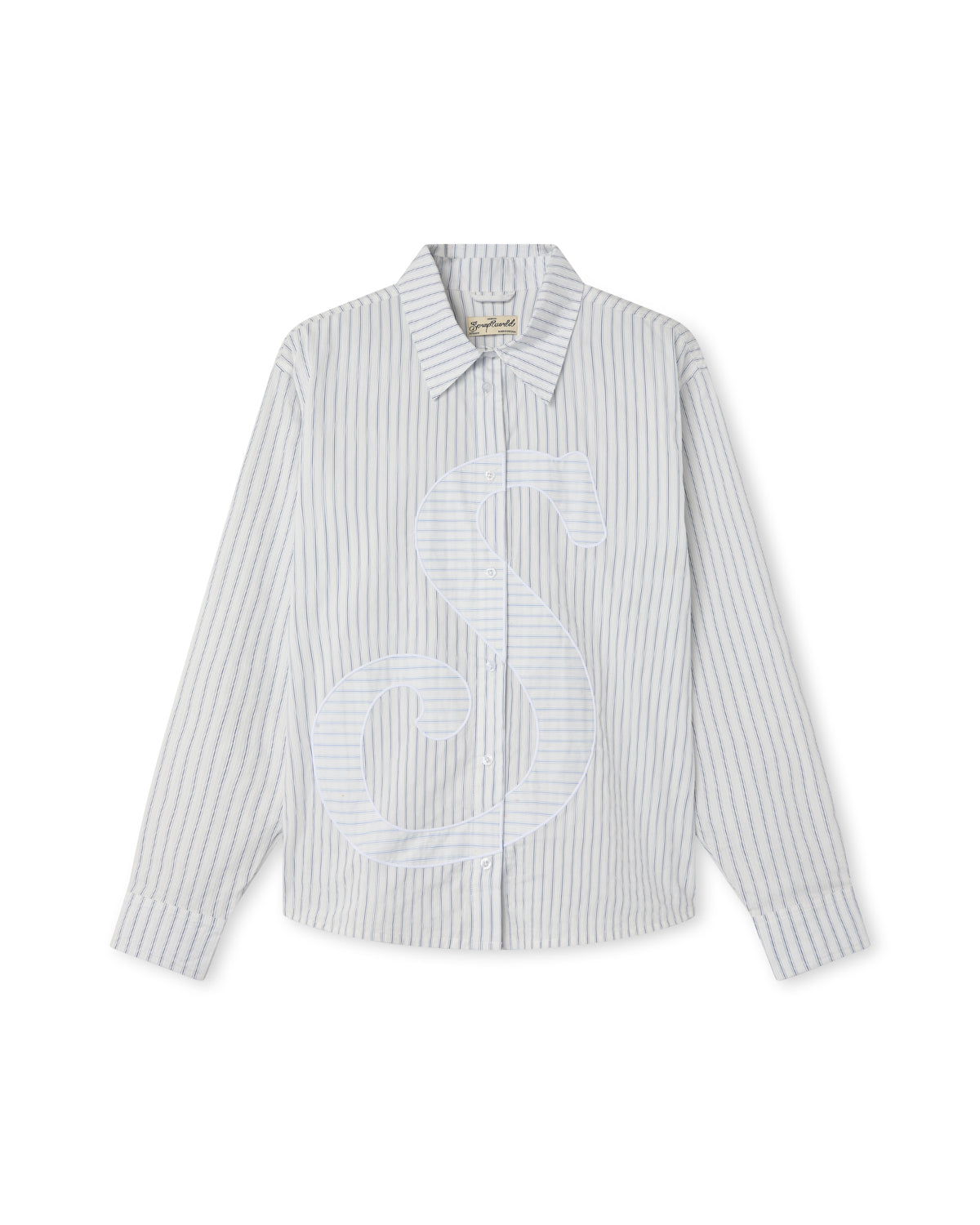 S LOGO OXFORD SHIRT WHITE